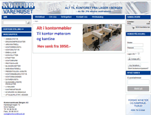 Tablet Screenshot of kontorvarehuset.as